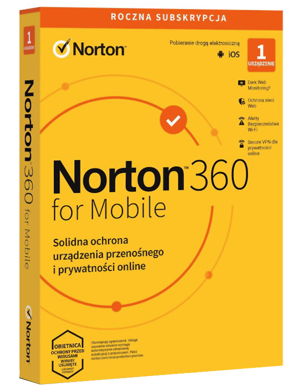Kup Norton 360 Mobile Security 5 stanowisk / 1Rok
