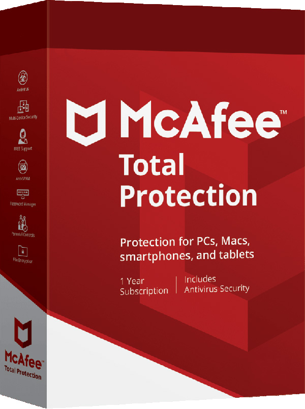 Kup McAfee Total Protection 5PC / 2Lata