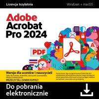 Adobe Acrobat Pro 2024 PL Windows MacOS edukacyjna na 3 lata