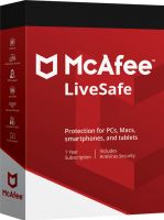McAfee LiveSafe bez limitu urządzeń / 1Rok