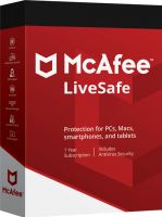 McAfee LiveSafe 1 stanowisko / 1Rok