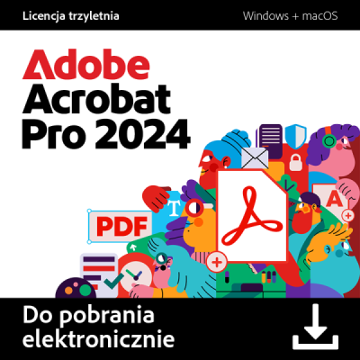 Kup Adobe Acrobat Pro 2024 PL Windows MacOS na 3 lata