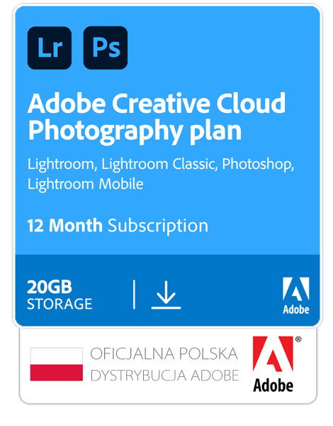 Kup Adobe Creative Cloud Plan - Fotografia