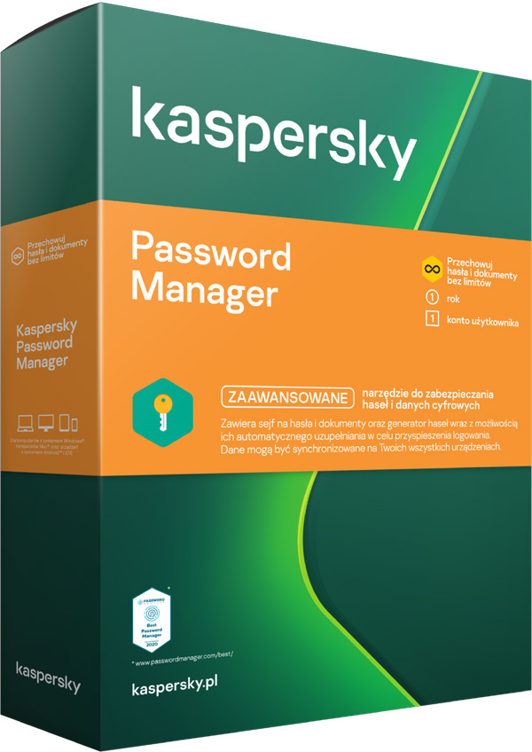 Kup Kaspersky Password Manager Premium na 1 rok