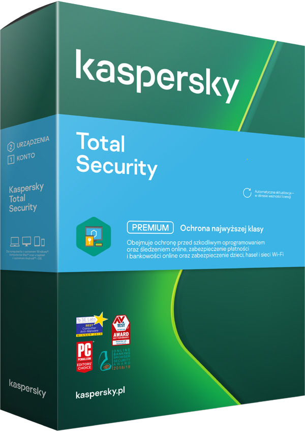 Kup Kaspersky Total Security multi-device 2PC/2Lata