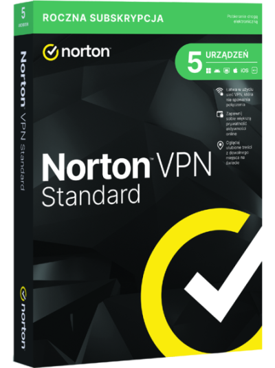 Kup Norton VPN Standard 5 stanowisk na 1 rok