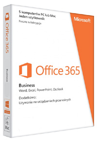 Kup Microsoft Office 365 Apps for business 5PC na 12 miesięcy