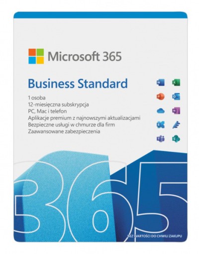 Kup Office 365 Business Standard 5PC na 12 miesięcy
