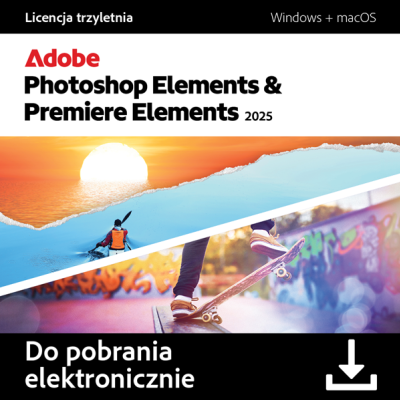Kup Adobe Photoshop i Premiere Elements 2025 Windows polska wersja
