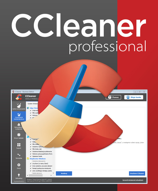 Kup Piriform CCleaner Professional 1PC / 1Rok