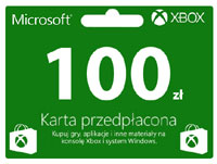 Karta przedpłacona XBOX 100 zł