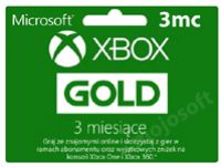 program XBOX Live Gold 3 miesiące XBOX Live Gold 3 miesiące
