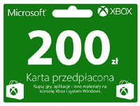 Karta przedpłacona XBOX 200 zł