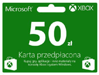 Karta przedpłacona XBOX 50 zł