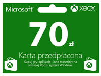 Karta przedpłacona XBOX 70 zł