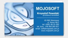 wizytówka wzór montaż anten