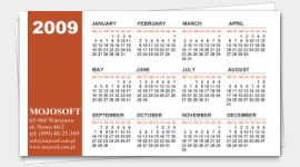 sample business cards calendars 2024