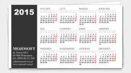 wzory wizytówek kalendarzyki 2024