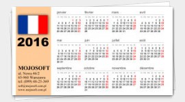 wizytówka szablon kalendarz 2024
