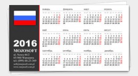 example business cards calendar