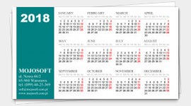 wzory wizytówek kalendarzyki 2024