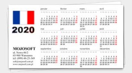 sample business cards calendars 2020