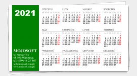 sample business cards calendars 2024