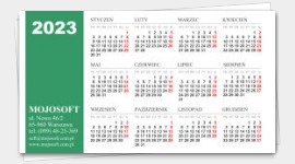 wizytówka kalendarz