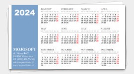 business cards calendars 2024