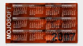 wzór wizytówki kalendarzyk
