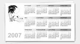 wzór wizytówki kalendarzyk