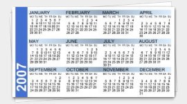 example business cards calendar