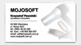 wizytówka szablon salon fryzjerski