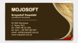 wizytówka szablon salon fryzjerski