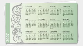 example business cards calendar