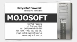 wizytówka szablon komputery