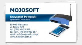 wzory wizytówek sieci