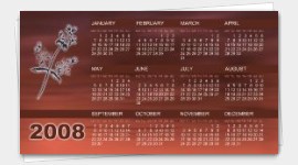 sample business cards calendars 2024