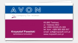 business cards avon