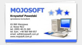 wzór wizytówki komputer
