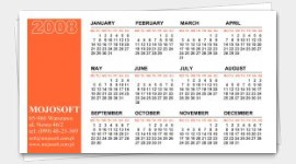 wizytówka wzór kalendarzyk