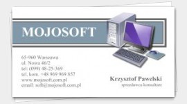 wizytówka szablon komputery